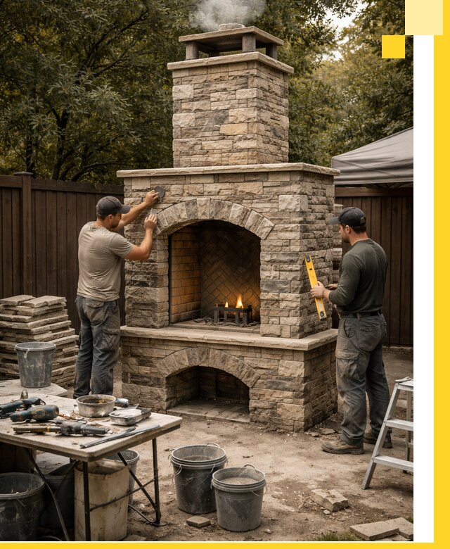 Проектирование и установка уличных каминов в Мирном