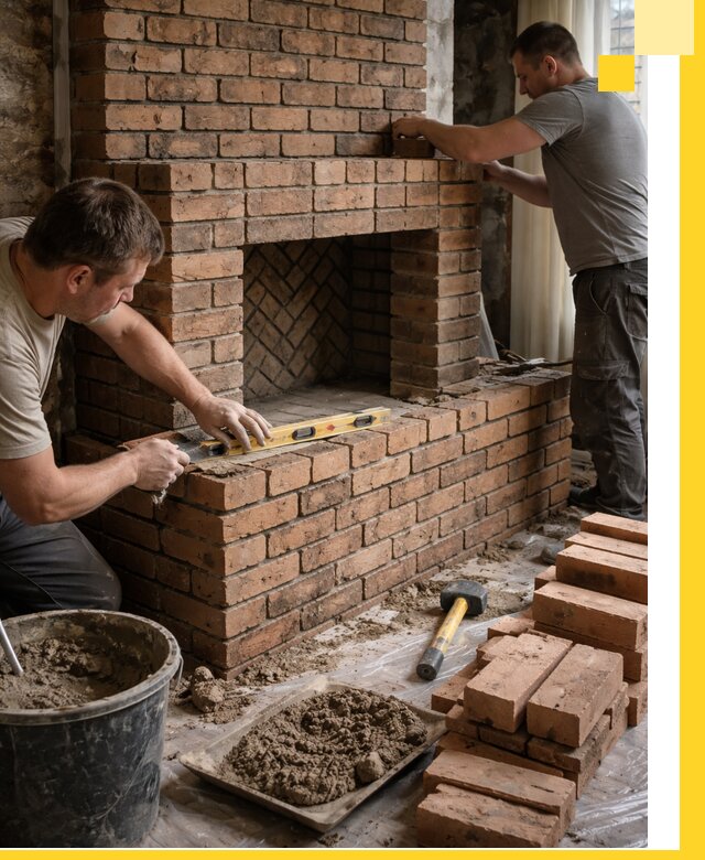 Изготовление и установка кирпичных каминов в Мирном