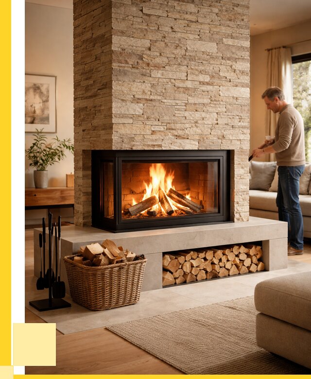 Дровяной камин под ключ в Мирном от 202180 р. | ЭриданМир