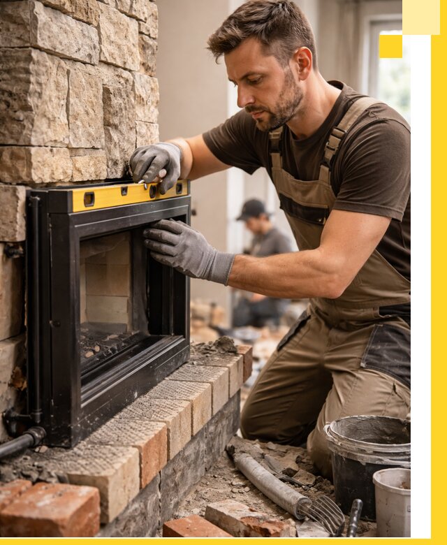 Дровяные камины под ключ в Мирном: монтаж, обустройство