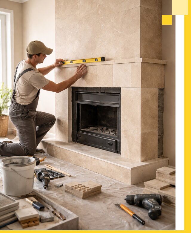 Установка и монтаж каминов в частном доме под ключ в Мирном