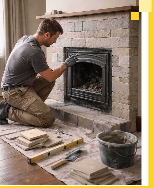 Профессиональный ремонт каминов в Мирном восстановление и сервис