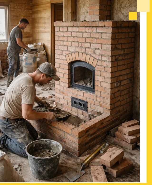 Профессиональное строительство печей в Мирном под ключ