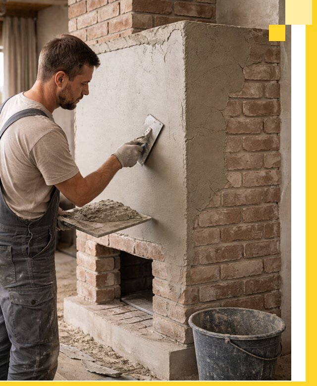 Отделка печей и облицовка каминов в Мирном под ключ