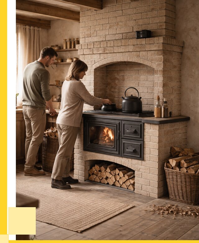 Печи с плитой в Мирном от 45491 р. | ЭриданМир — кирпичная печь