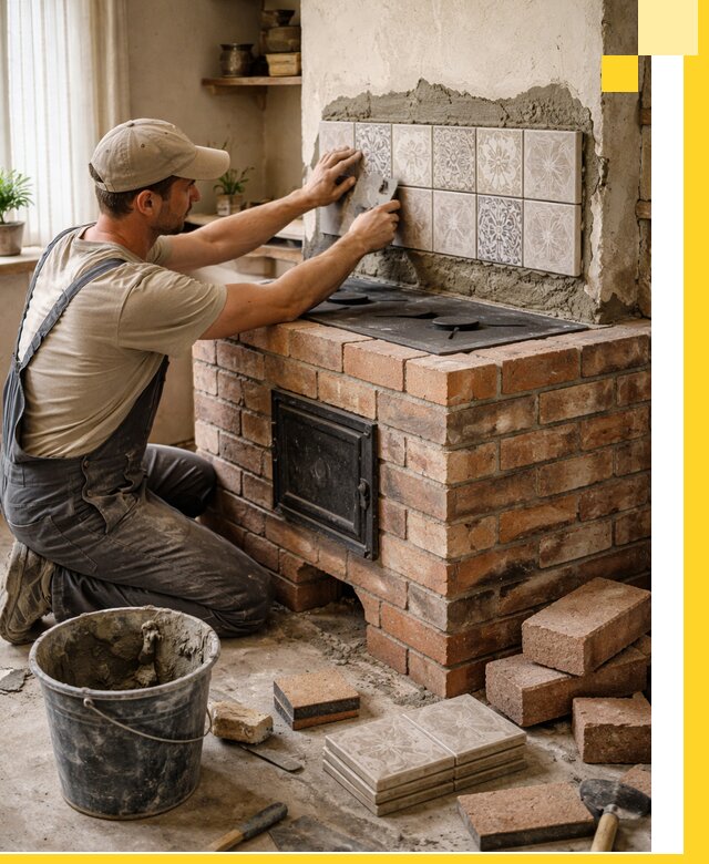 Печи с плитой на заказ монтаж гарантия и сервис в Мирном