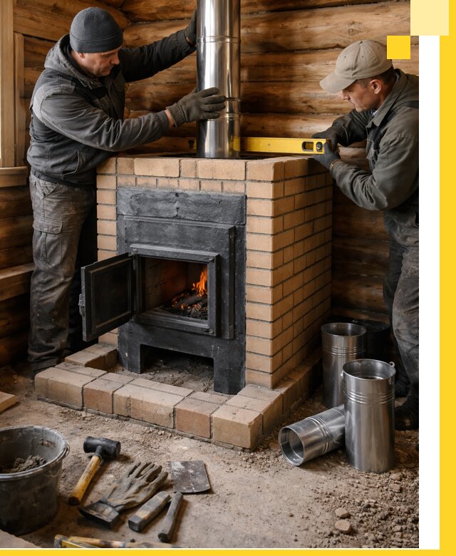 Проектирование, изготовление и установка банных печей в Мирном