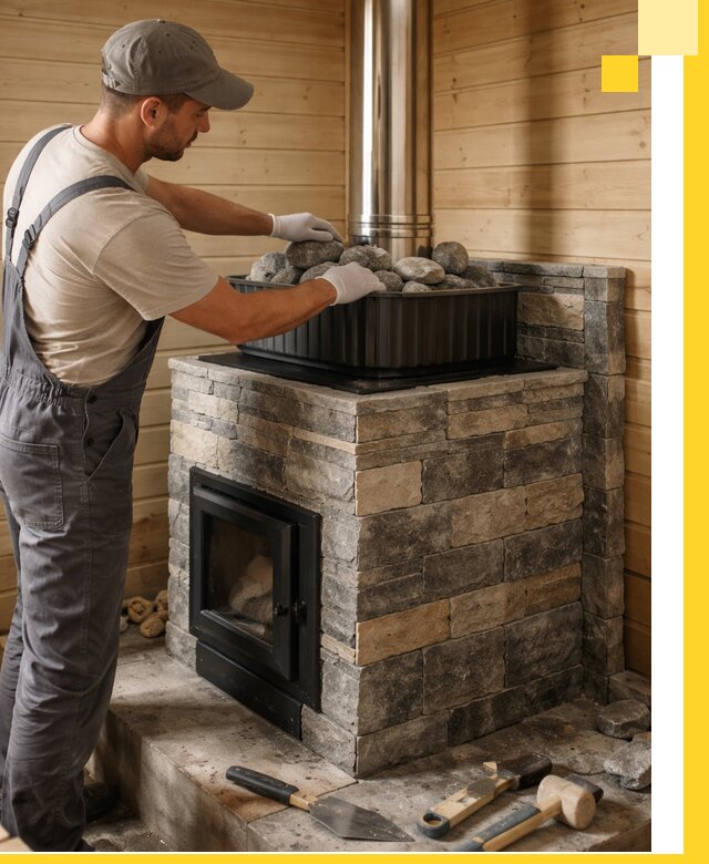 Печи для парной в Мирном, производство, монтаж и обслуживание