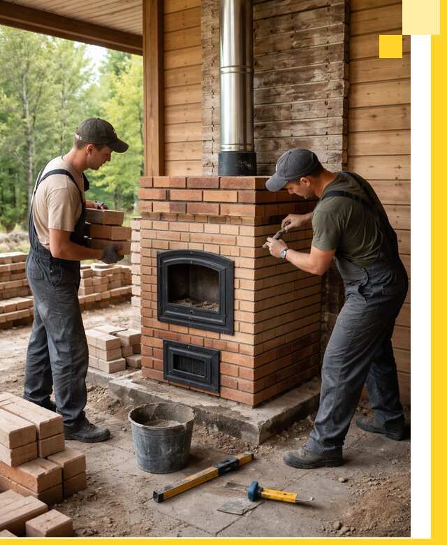 Производство и установка дачных печей под ключ в Мирном