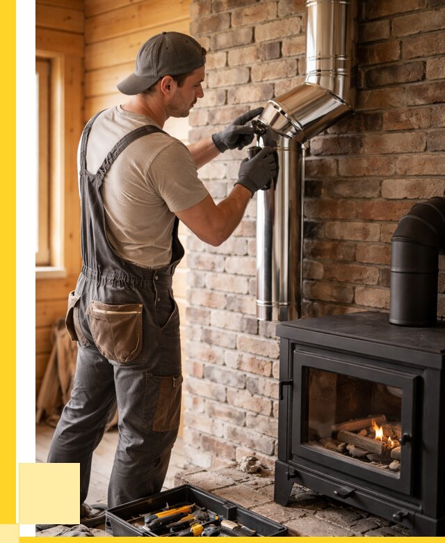Монтаж дымоходов для печей в Мирном от 7582 р. | ЭриданМир