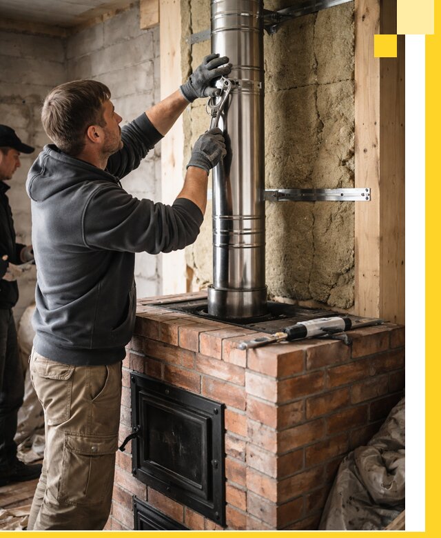 Изготовление и монтаж печей и дымоходов под ключ в Мирном