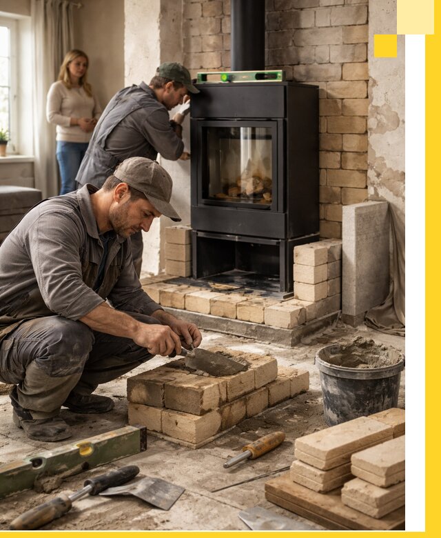 Печи и камины под ключ: проект, установка в Мирном