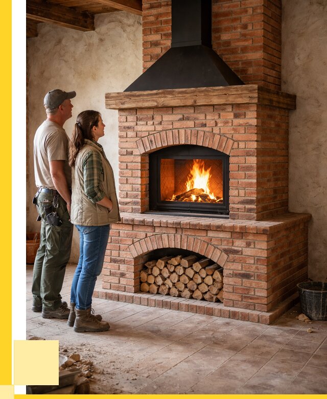 Печи камины из кирпича в Мирном от 121308 р. | ЭриданМир