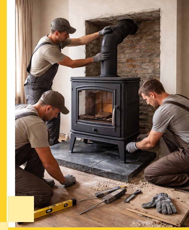 Монтаж печи камина в частном доме в Мирном от 25273 р. | ЭриданМир