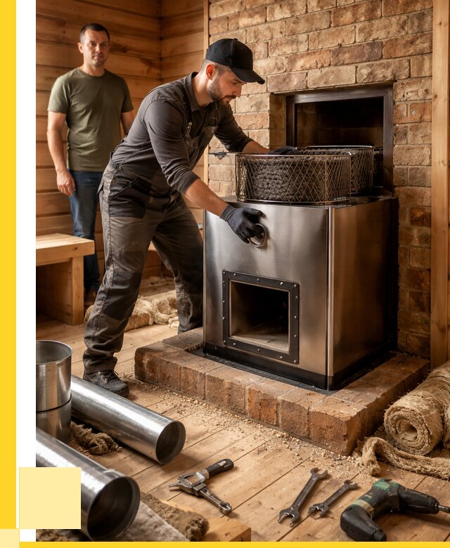 Монтаж банных печей под ключ в Мирном от 18196 р., ЭриданМир