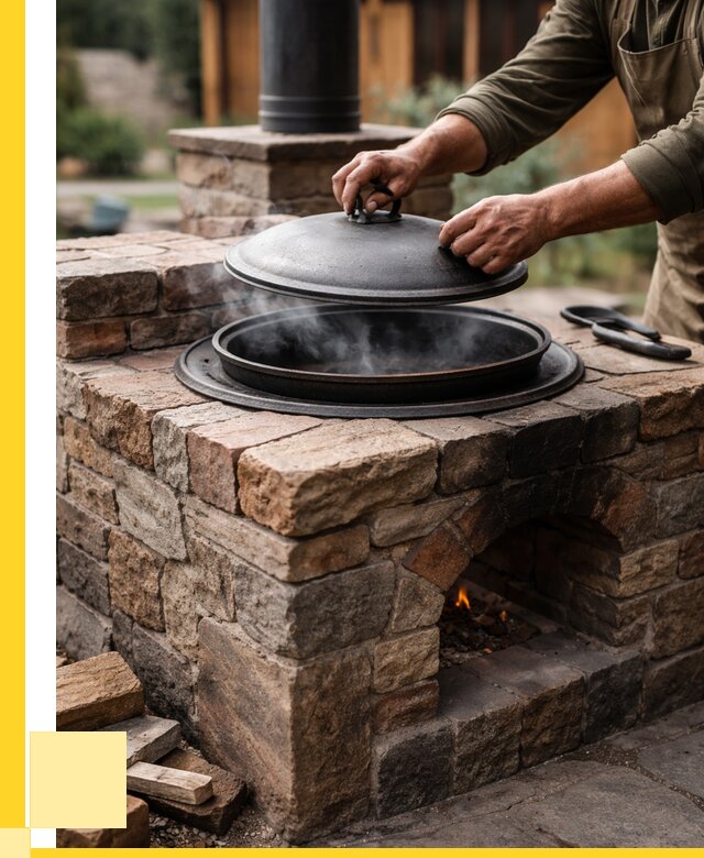 Печи для казана в Мирном по цене от 18196 р. | ЭриданМир