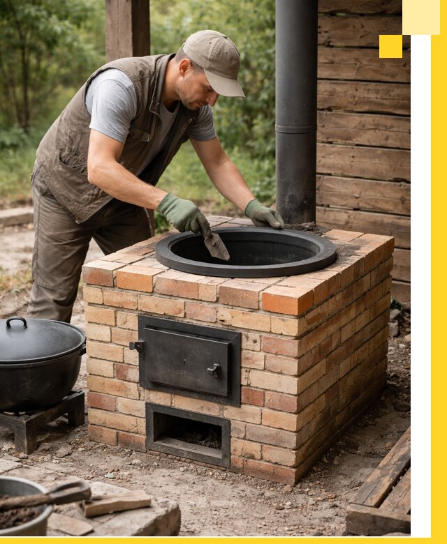 Изготовление и установка печей для казана в Мирном под ключ