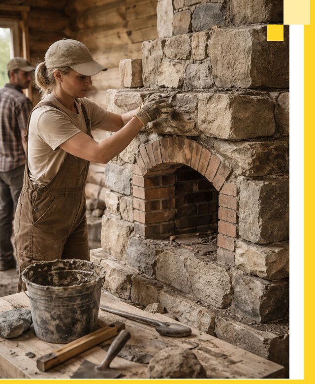 Каменные печи на заказ и монтаж в Мирном, долговечные решения