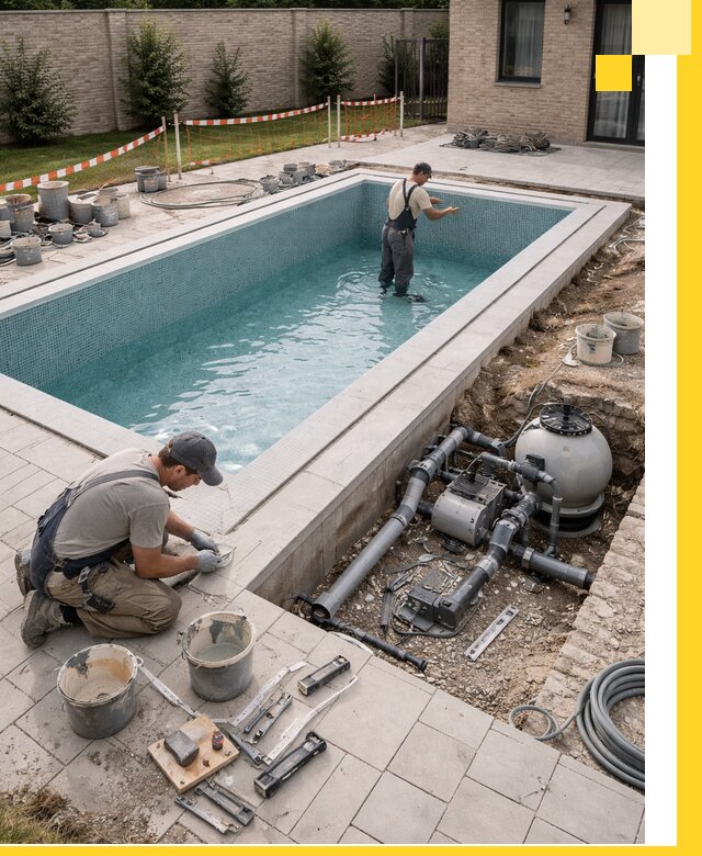 Строительство бассейнов под ключ в Мирном: проекты и монтаж