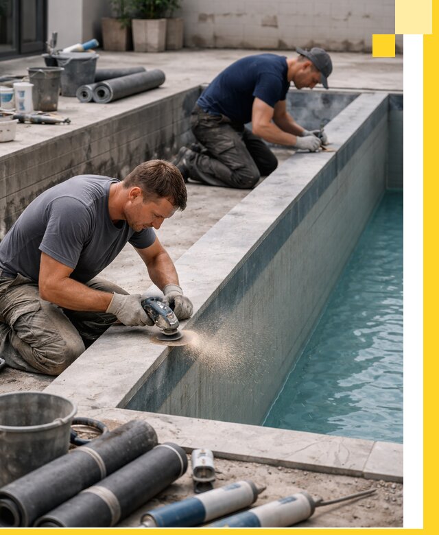 Профессиональный ремонт бассейнов под ключ в Мирном