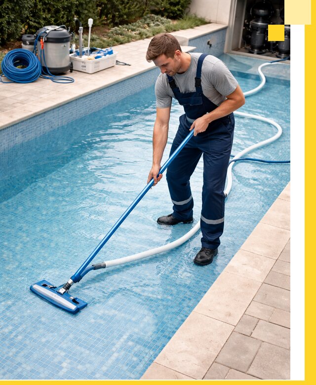 Профессиональная чистка бассейнов и фильтров в Мирном под ключ