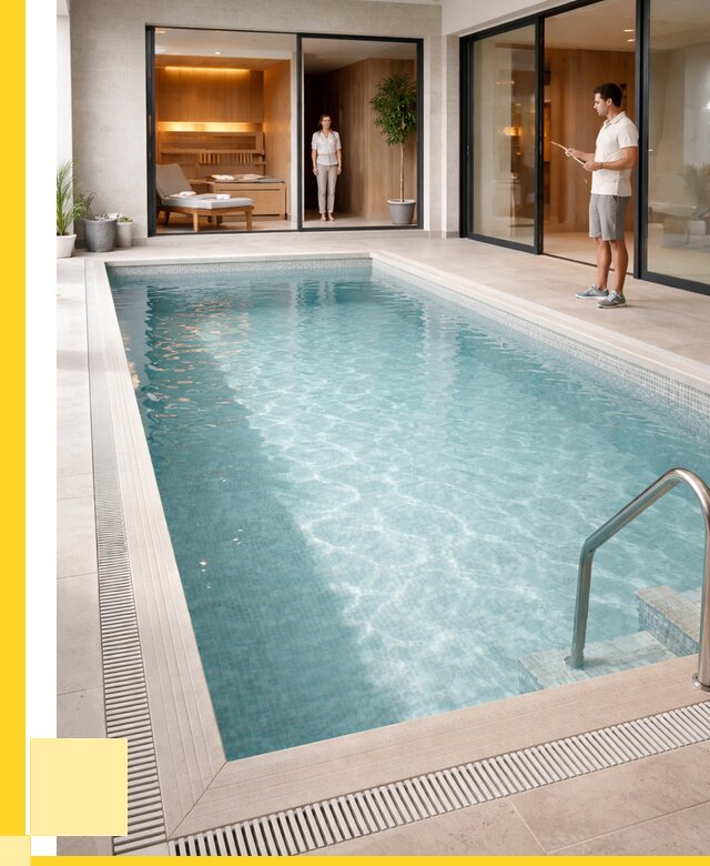 Отделка бассейна пленкой ПВХ в Мирном от 3538 р. - ЭриданМир