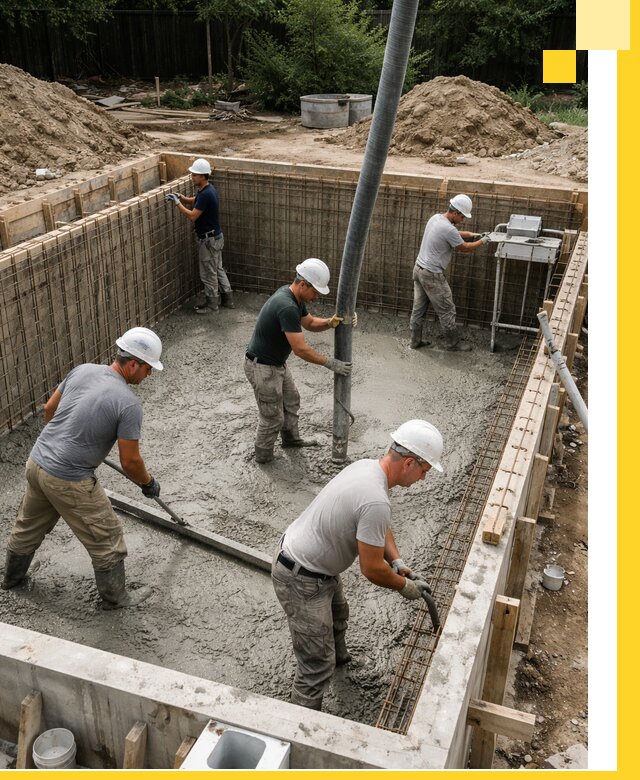 Строительство бетонных бассейнов под ключ в Мирном