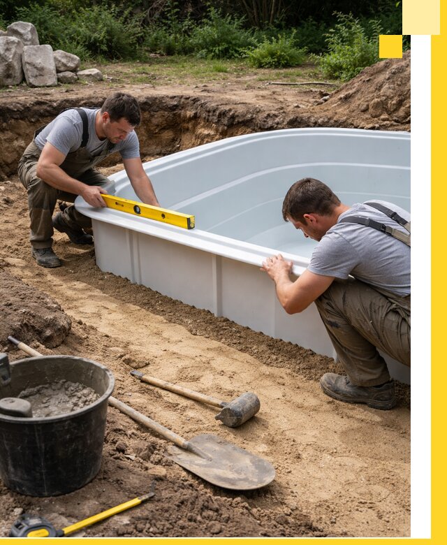 Производство и установка пластиковых бассейнов в Мирном под ключ