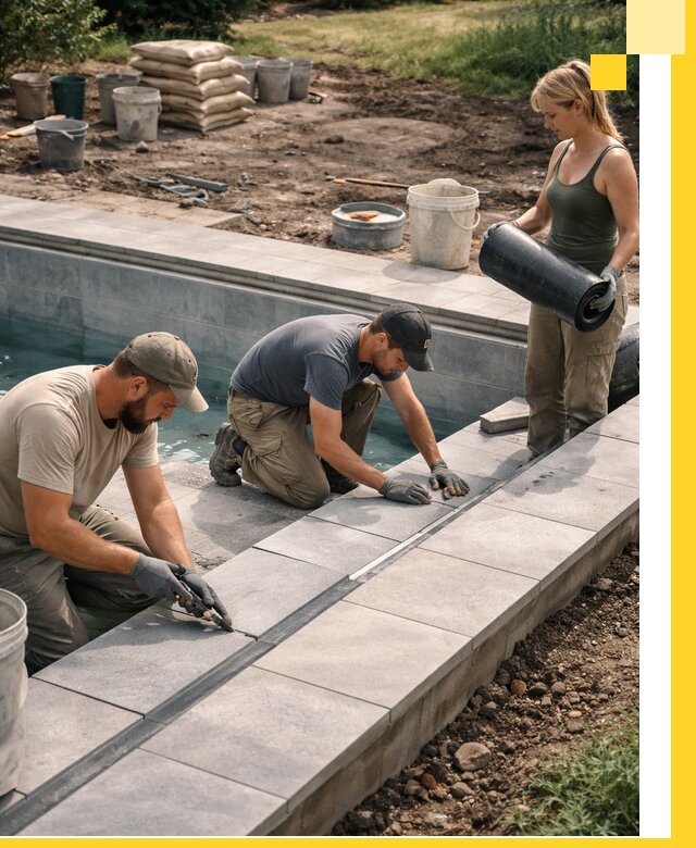 Строительство и монтаж уличных бассейнов под ключ в Мирном