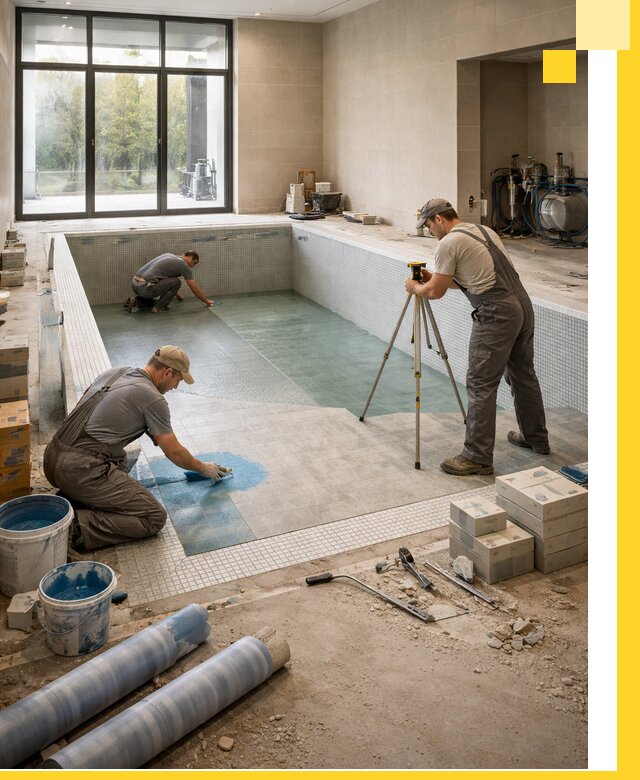 Проект и строительство закрытых бассейнов в Мирном под ключ