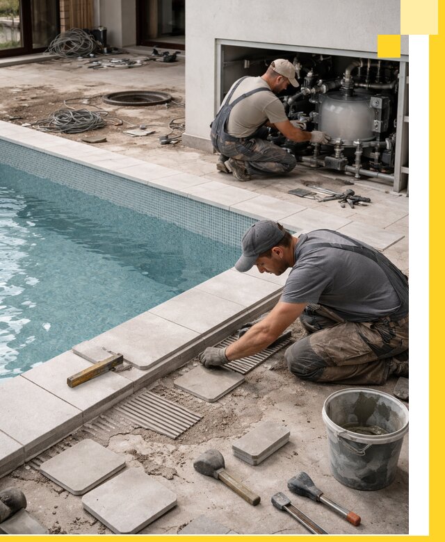 Строительство и монтаж бассейнов в коттедже в Мирном