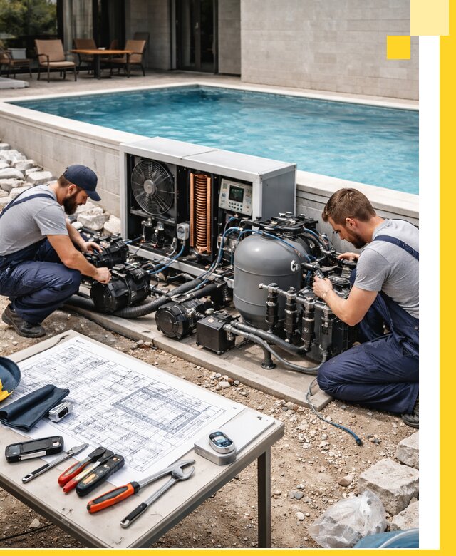 Проектирование и монтаж бассейнов с подогревом в Мирном