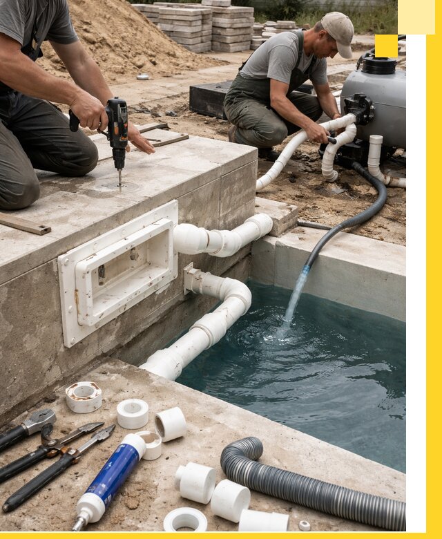 Строительство скиммерных бассейнов под ключ в Мирном