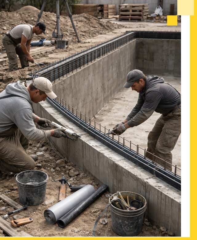 Качественный монтаж чаши бассейна в Мирном под ключ с гарантией