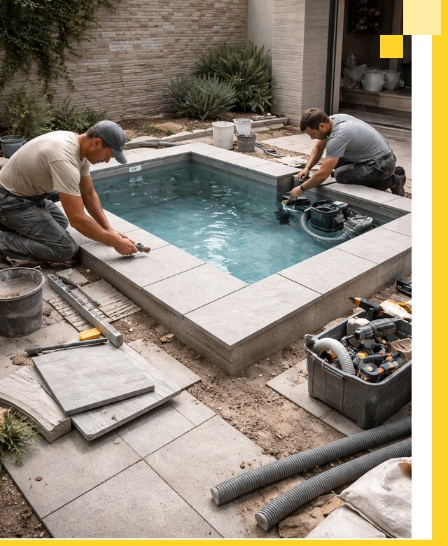 Мини бассейны под ключ в Мирном, дизайн и установка