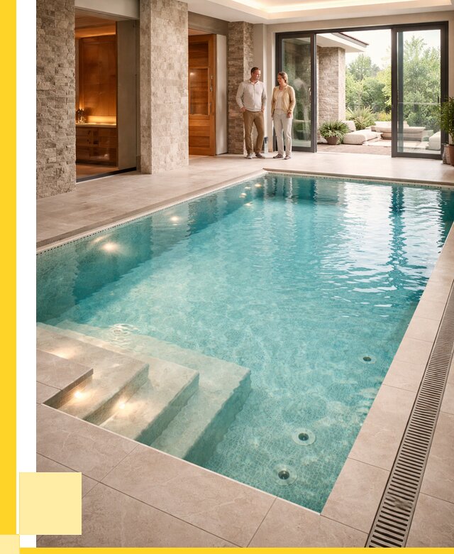 Бассейн во дворе в Мирном: проект, отделка от 1213080 р. | ЭриданМир