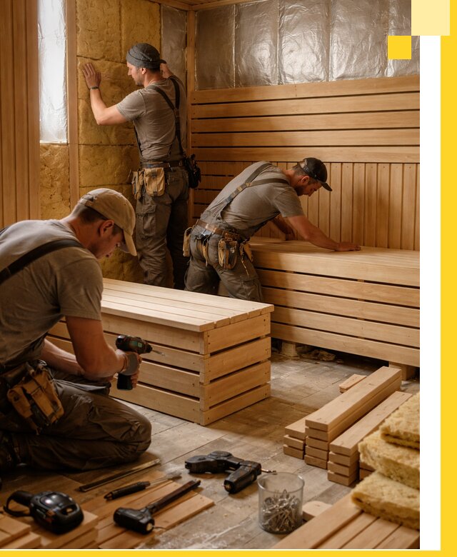 Профессиональное строительство саун под ключ в Мирном