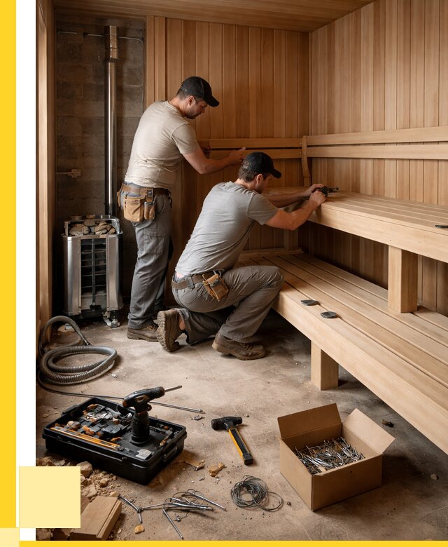 Монтаж саун под ключ в Мирном от 121308 р. | ЭриданМир