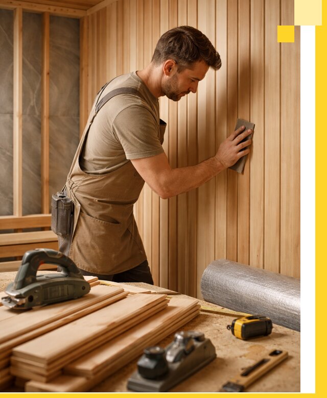 Профессиональная отделка саун и парных под ключ в Мирном