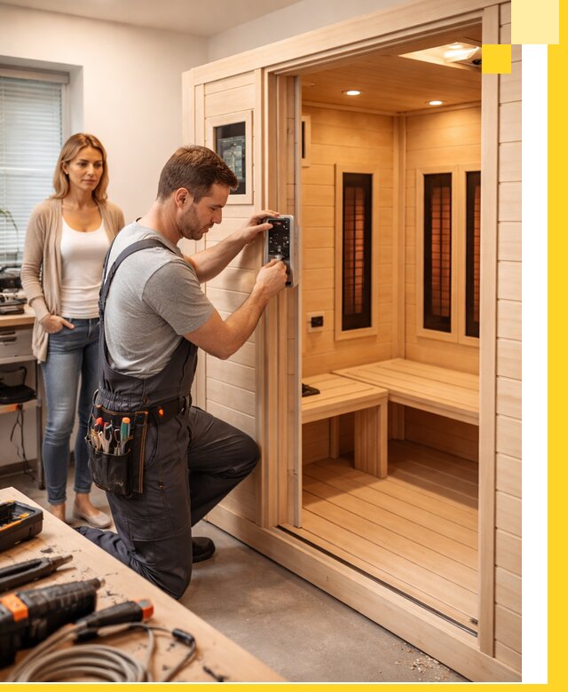 Инфракрасные сауны под ключ в Мирном продажа и установка