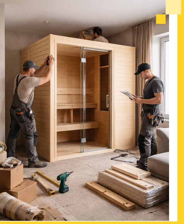 Установка и благоустройство саун в квартире в Мирном