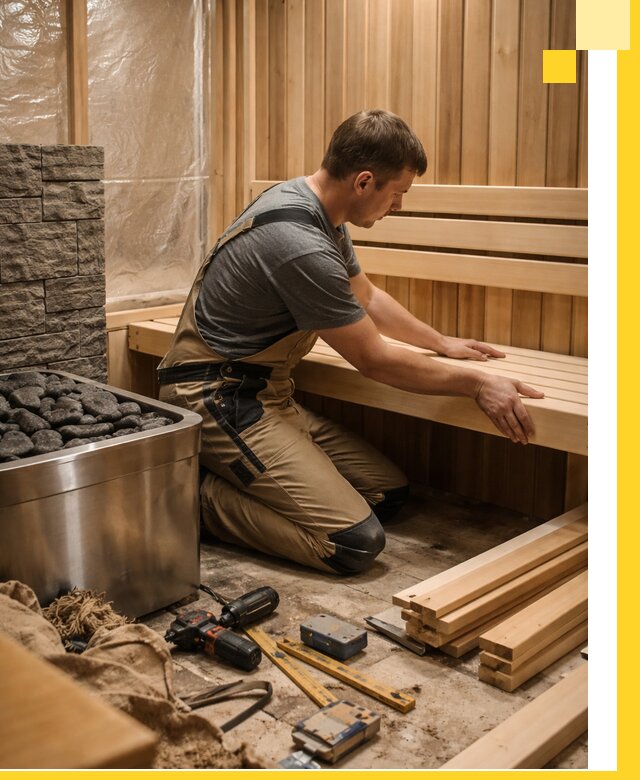 Сауны для дома под ключ с проектированием и монтажом в Мирном