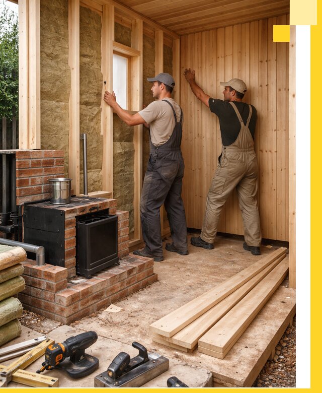 Строительство и установка дачных саун под ключ в Мирном