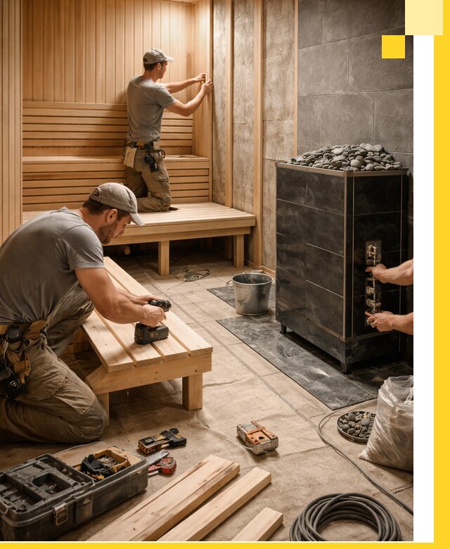 Дизайн и строительство интерьерных саун под ключ в Мирном