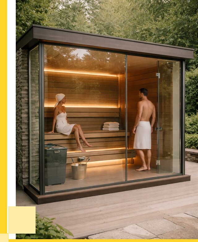 Сауна стеклянная и двери для сауны в Мирном от 252725 р. | ЭриданМир
