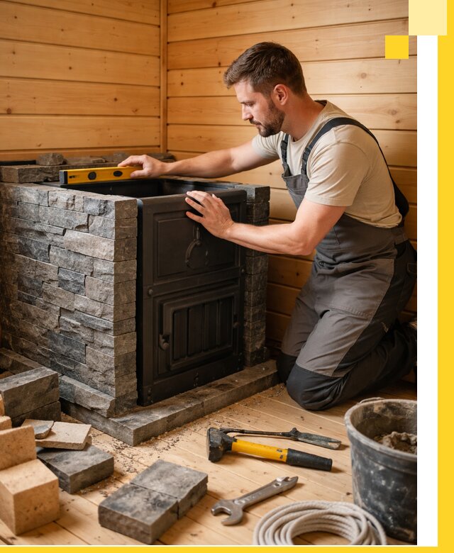 Производство и установка печей для саун под ключ в Мирном