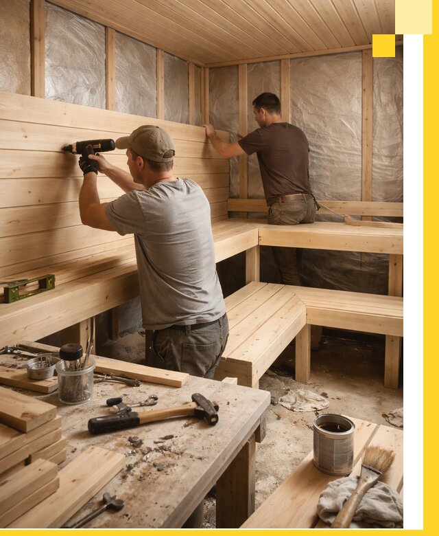 Профессиональная отделка бань и саун под ключ в Мирном