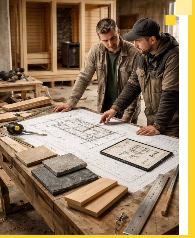 Проекты бань под ключ и планы строительства в Мирном