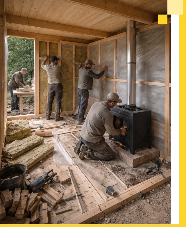 Профессиональный монтаж бань под ключ в Мирном для дома