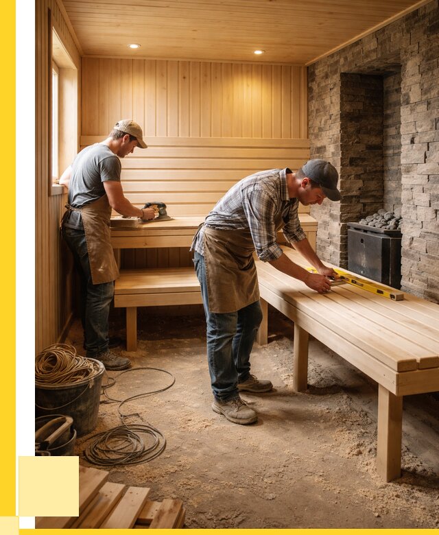 Отделка бани в Мирном: внутренняя отделка от 3033 р. | ЭриданМир